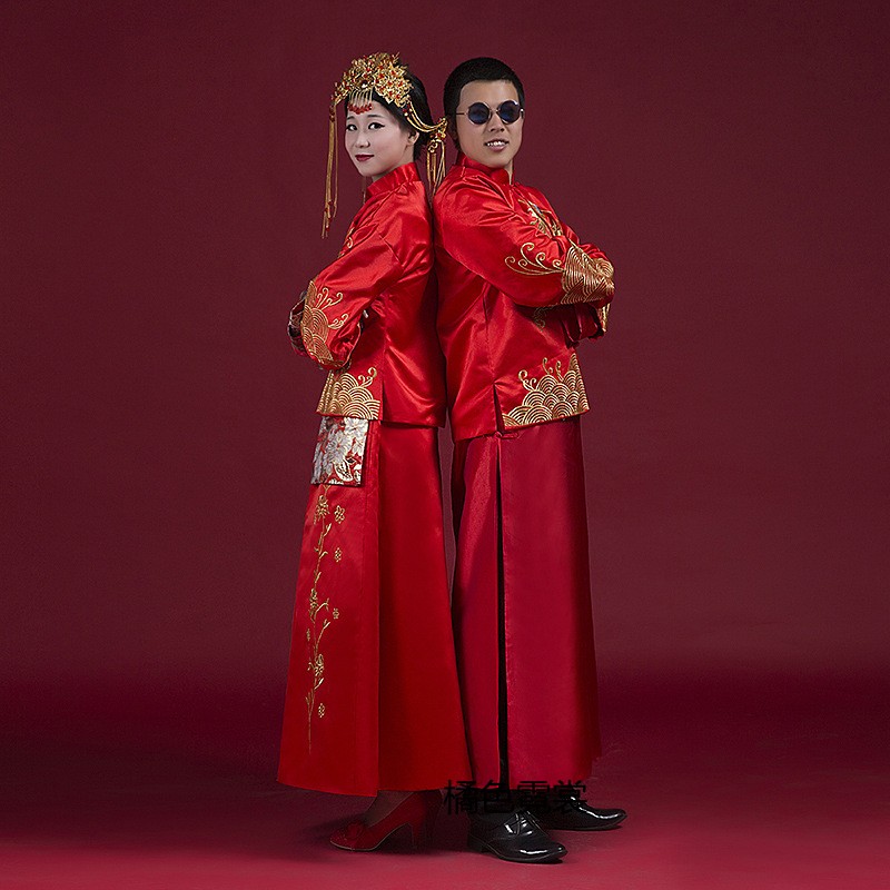 2017秀和服影楼主题服装婚纱摄影龙凤配古装照礼服情侣写真 女生(不含