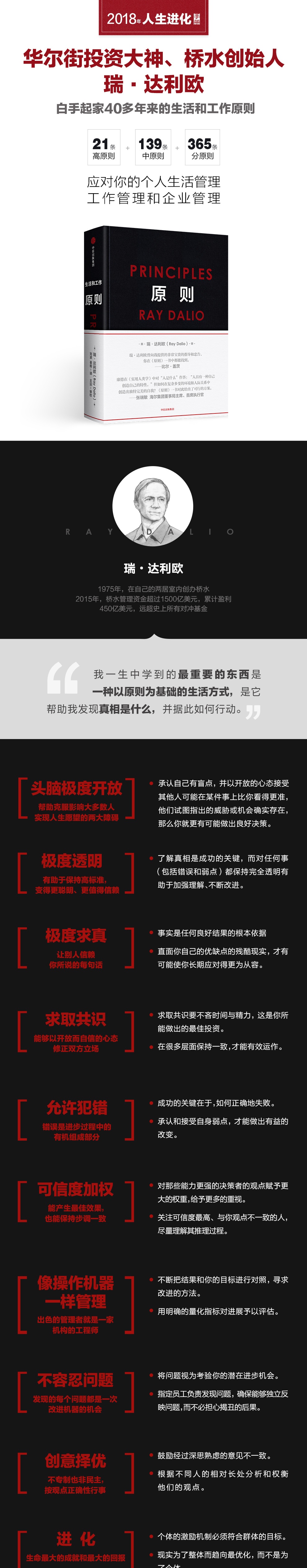 原则[principles] 雷·达里奥 瑞·达利欧 桥水 图书书籍