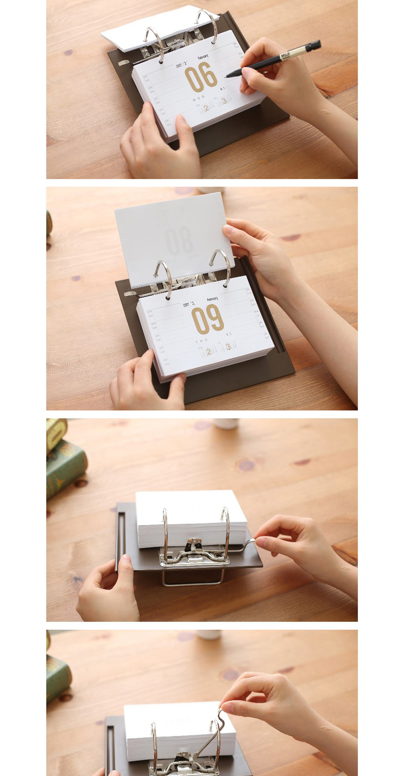 学朋2017年台历座创意记事日历 每天一页2018办公桌面摆件计划本 北欧