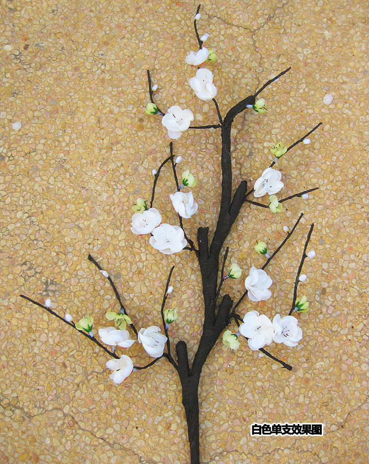 仿真梅花枝腊梅发泡干支中式婚庆居家装饰场景布置假梅花发泡梅花90cm