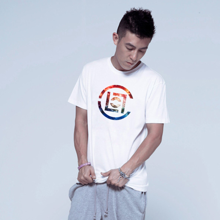 陈冠希同款恶搞clot潮牌t恤男 夏季学生大码宽松薄款纯棉圆领短袖 2 l