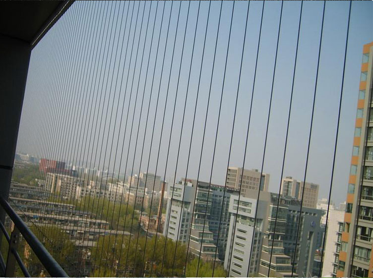 隐形防盗网扣盖式轨道隐形防护网材料阳台拉钢丝防盗网灰色特厚镀锌