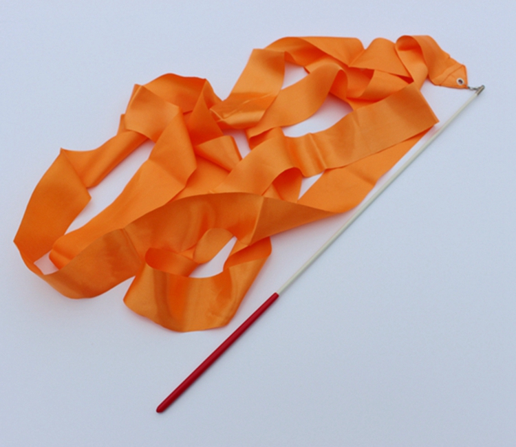 鹤彩舞蹈4米儿童七彩花色飘带彩带棒丝带彩条生活日用创意家居绿色2米