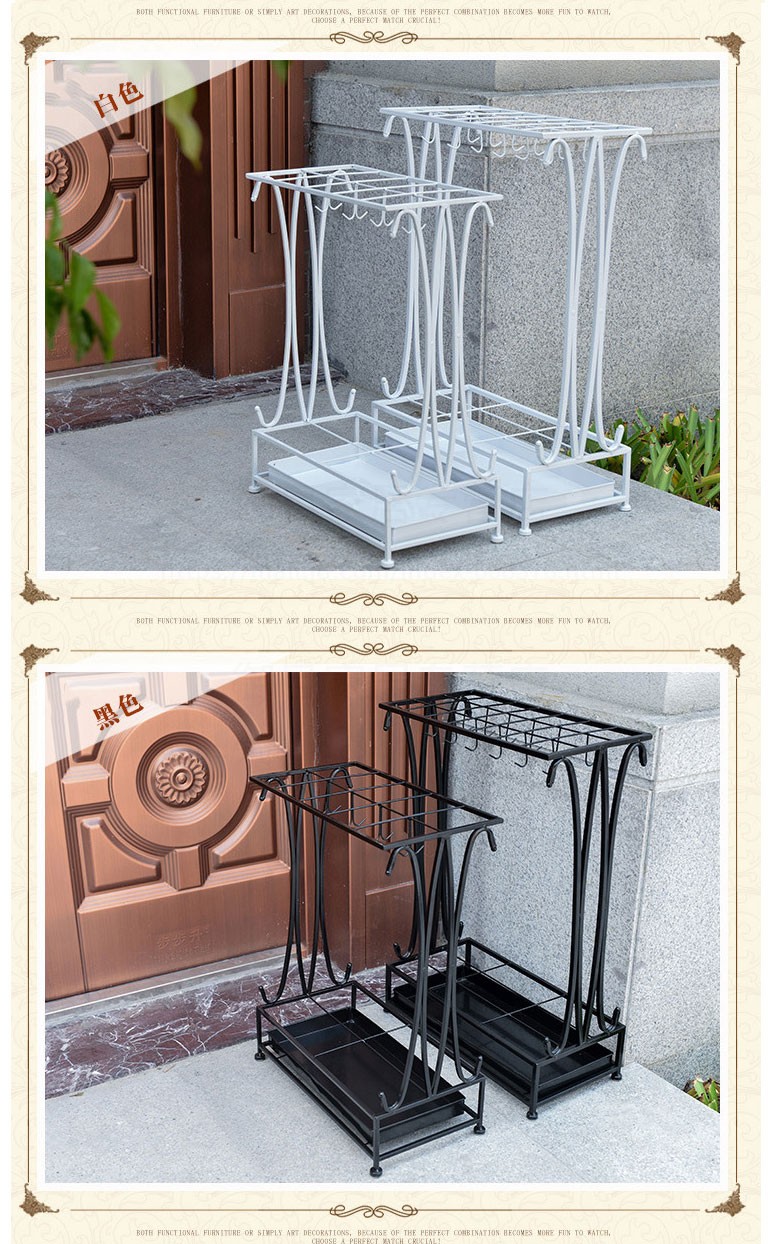 雨伞架美观又实用,下雨天可以放伞,平时可以放放东西,安装简便,质量