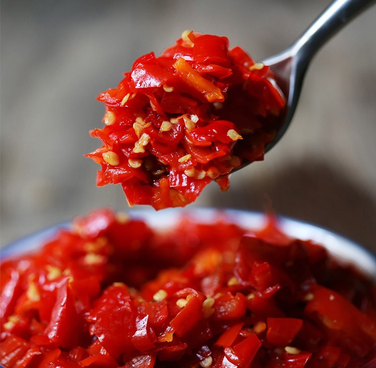 四川剁辣椒1000g新鲜剁椒辣椒酱下饭辣1瓶装