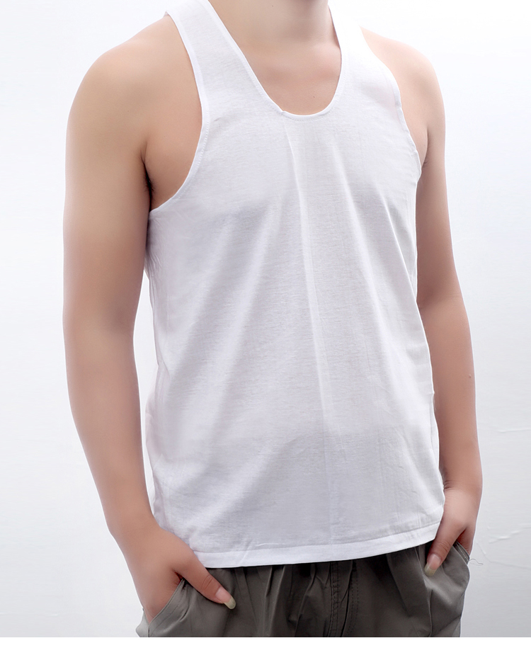 菊花牌老头衫男纯棉纯白色中老年圆领老式宽松全棉 60支短袖汗衫棉