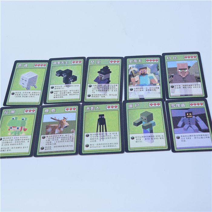 8cm外盒尺寸:19*13cm内含:2幅纸牌(共108张) 1张说明书桌游 我的世界
