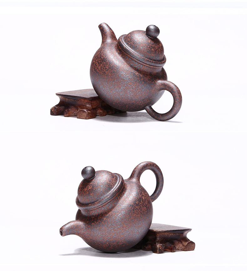 吟香茗宜兴紫砂壶纯全手工茶壶名家王德明柴烧壶窑变壶原矿老段泥掇球