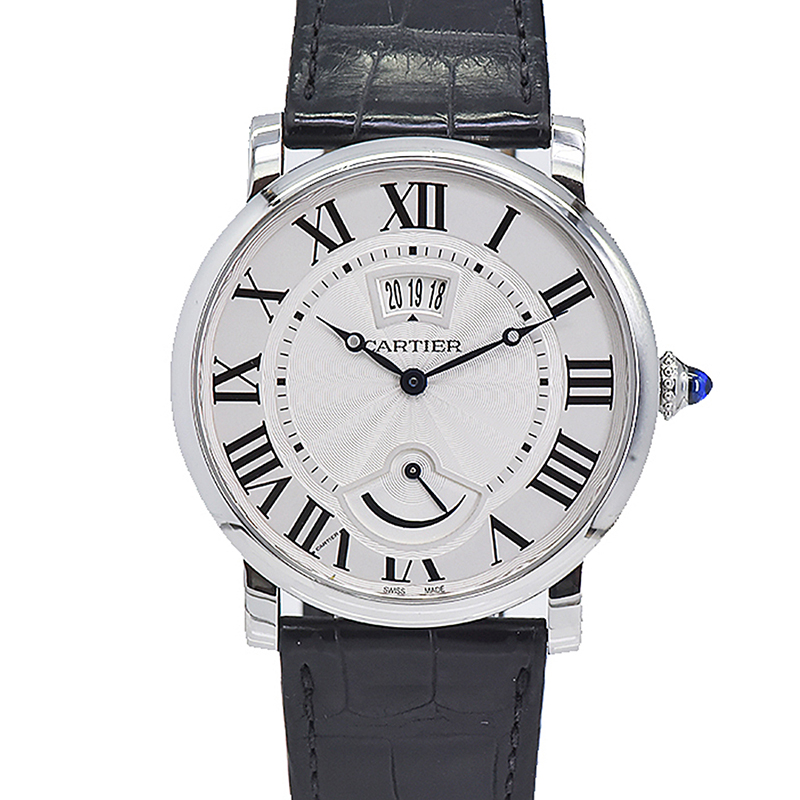 二手95新卡地亚rotonde伦敦系列w1556369手动机械精钢男表二手手表w