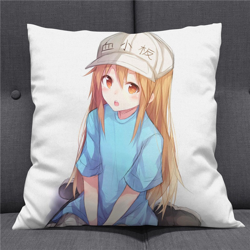 工作细胞周边抱枕 白细胞红细胞血小板cos二次元动漫抱枕头靠枕靠垫