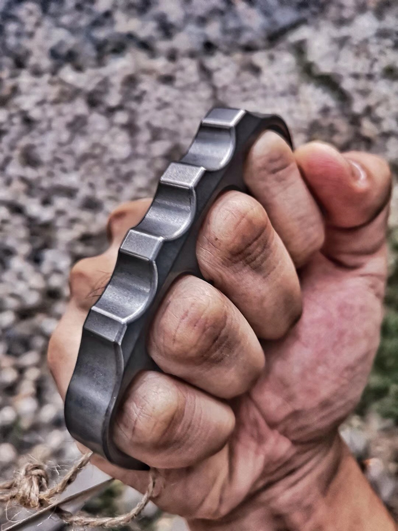 【镇店爆款】kasfly凯撒豌豆荚四指钛合金青铜指虎指扣防身装备便携