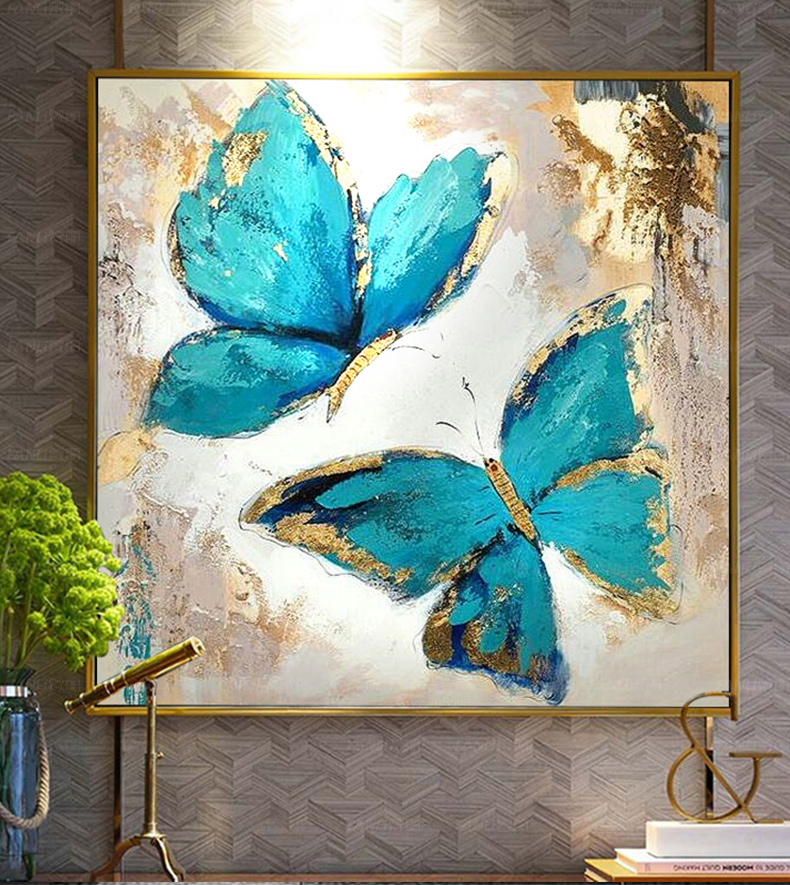 梵丽玄关装饰画办公室挂画手绘油画现代简约抽象画客厅沙发背景墙画