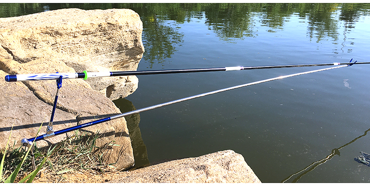 不锈钢鱼竿支架钓鱼炮台架杆多功能地插三合一手竿台钓鱼杆架巧克力色