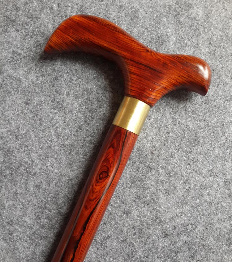 晨圈汇老人实木拐杖红酸枝手杖户外登山杖拐棍文明仗木质款一