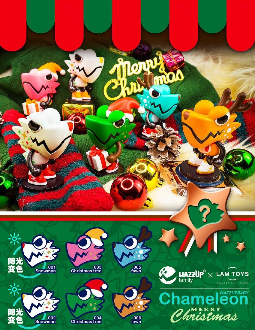 变色龙盲盒圣诞系列二代三代代代玩具 2代随机盲盒1个,里面1个玩具
