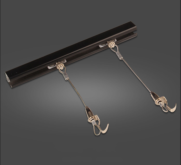 挂画器导轨 挂画轨道挂画槽条加厚挂画器挂镜线可调节画轨滑道移动 43