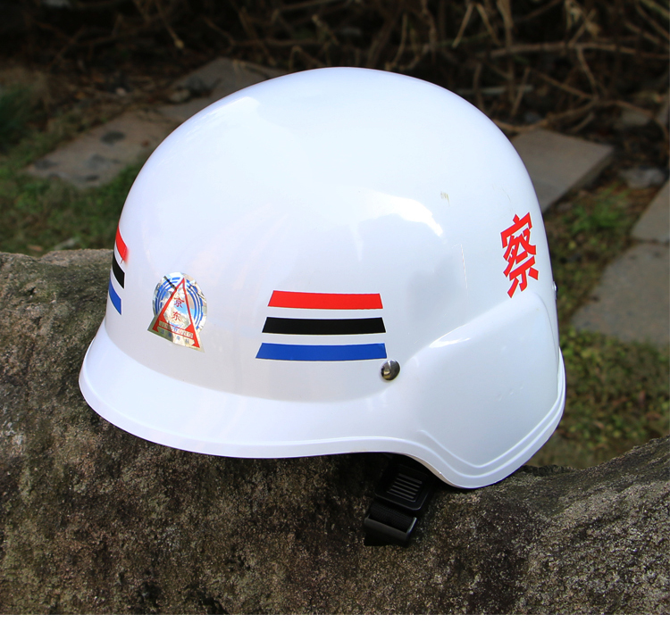 迪恪赛威(di ke sai wei) 德式白色头盔 pc执勤纠察头盔 战术头盔