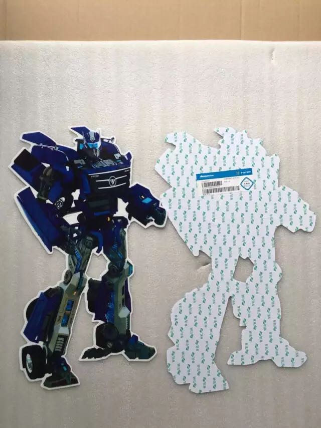 润华年福田戴姆勒汽车原厂配件 欧曼gtl 机器人 变形金刚车门贴纸 标