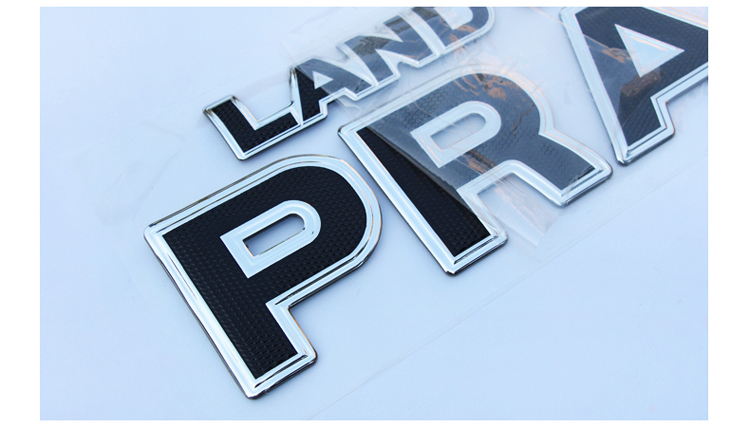 媚调适用于10-19款丰田霸道普拉多改装中东版后备胎车贴prado车标18款