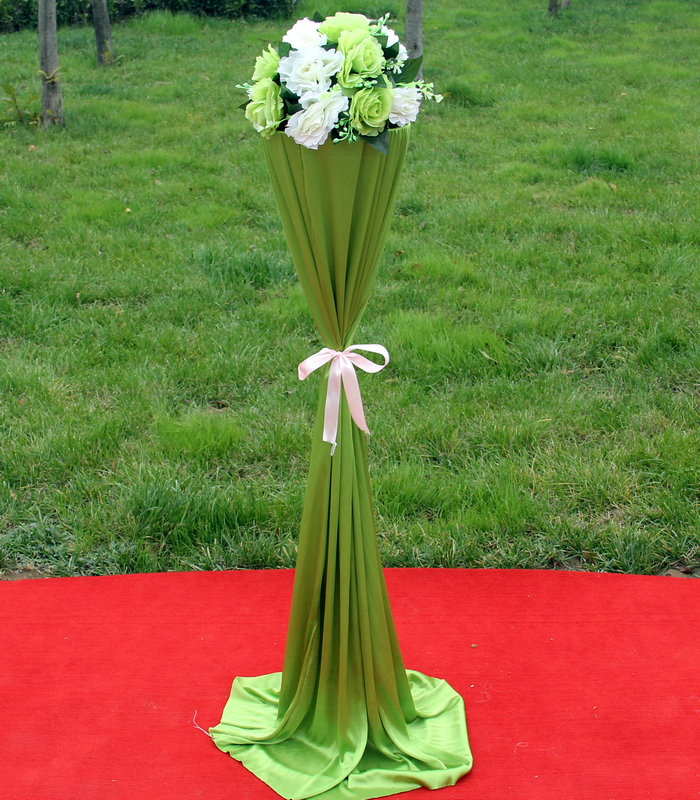 豪金门 高端铁艺开业路引花蓝拱门配套花球婚庆架子婚礼布置花柱引路