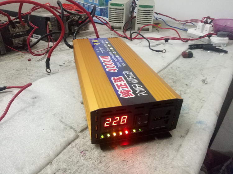 適用於純正弦波逆變器2000w3000w12v24v48v60v轉220v家用車載太陽能