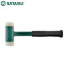 SATA rubber hammer decoration tool rubber hammer non-rebound installation shock-proof rubber hammer 92611 steel pipe handle non-rebound installation hammer 30MM