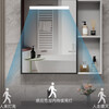 Xijianting door-to-door installation bathroom cabinet bathroom washbasin combination ceramic wash basin washbasin 80CM double-door ceramic basin cabinet + induction mirror cabinet self-installation