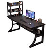 BENMUZIZAI computer desk desktop home e-sports table bedroom table simple rental house desk student writing desk with storage rack under the desk black 100cm