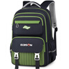 Edison inventor primary school backpack for boys and girls in grades 1-3-6 to reduce burden and protect spine large capacity children's backpack k018-1 black green