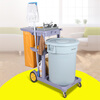 Cleaning Trolley Hotel Cleaning Car Multifunctional Linen Cart Property Cleaning Room Service Car Chaobao D-11 Cleaning Car Gray Uncovered Thickened Version