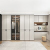 Quanyou (QUANU) whole house custom-made cloakroom, one-door to top wardrobe, built-in shoe cabinet, living room combination cabinet, Austin particle board / (for specific plans, please contact customer service)
