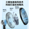 Midea electric fan floor fan for home use with large air volume, long-distance strong wind fan, vertical light sound, energy saving and timed cooling, super hot style, 7-blade high wind power 35MA