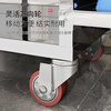 SHENFAN hotel linen cart stainless steel room service cart cleaning cart work cart special sanitary cleaning trolley for hotels thickened stainless steel bilateral 5-inch large wheels with side bags