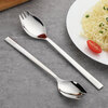 Oraldo fork and spoon integrated 304 stainless steel cute salad fork, Western food fork and spoon, instant noodle fork and spoon, long handle fork and spoon tableware, girls' model, integrated fork and spoon, small size