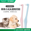Ci Medical imported cat pet puppy toothbrush care small head details toothbrush to remove bad breath soft bristles for cleaning between teeth 4 pack