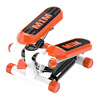 Chaoke (CAOOELCOL) step machine, installation-free hydraulic silent in-situ pedal machine, female weight loss artifact, household small sports and fitness equipment, orange and white - fitness drawstring + anti-slip floor mat