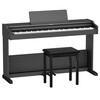 Roland (Roland) electric piano RP107/F107 Bluetooth smart teaching 88-key heavy hammer professional adult home upright digital piano RP107 black + Roland piano bench + Roland RH5 headphones