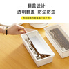 RYBACK chopstick storage box household chopstick tube dust-proof chopstick box chopstick cage spoon drain rack restaurant tableware storage box 1 medium size with drain function