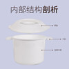 Camellia (CHAHUA) steamer, microwaveable steamer, rice cooker, hot dishes, steamed rice, rice cooker, rice box, steaming plate, steamed rice cooker 2000ML + rice spoon + rice measuring cup