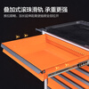 Corini Tool Cart Auto Repair Trolley Cold Rolled Steel Combination Lock Drawer Tool Box Storage Cabinet Orange Gray Color ZKX-716H Can Be Customized