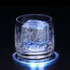Bar Soul LED luminous coaster Acrylic creative ultra-thin cocktail coaster Lighting base Colorful lamp holder Battery model Contains button battery Acrylic coaster - comes with its own battery - upgraded white light