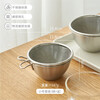 Siyue Stainless Steel Drainage Basket Mini Fruit Washing Basket Blueberry Strawberry Vegetable Washing Basket with Handle Kitchen Bowl Small Set Mesh Basket + Basin Please see the second picture for size