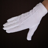 White nylon three-rib gloves flag-raising honor guard ceremonial gloves doorman security traffic white thin gloves
