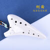 Nile Ocarina 12-hole beginner's entry-level twelve-hole ac alto C key professional playing Tao Xun instrument 6 free teaching Qingcrack strengthened free full set of accessories + video teaching
