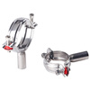 Lu Yueting 304 stainless steel pipe bracket cylindrical fixed buckle pipe code hoop sanitary pipe pipe clamp pipe clamp 304 25-28 (pipe length 45)