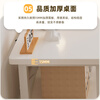 Zhenyan selected computer desk corner desk L-shaped cream style bookshelf integrated table home bedroom student study table simple table left corner-cream white 120*80CM