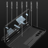 Shell stack suitable for Samsung ZFold3 mobile phone case Heart of the World W22 folding screen protective cover new magnetic hinge shell and film integrated high-end business with stand all-inclusive anti-fall shell gentleman black shell and film integrated 360-degree all-inclusive Samsung ZFold3/W22 universal