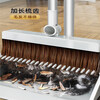 Broom and dustpan set combination broom sweeping and wiping artifact broom sweeping hair garbage shovel extended scraper folding 2-piece set + buckle