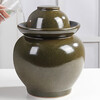 Gantu Gongfang Jingdezhen ceramic pickle jar double-cover jar pickled pickled vegetables submerged pickled egg jar household pickled pepper jar 10 pounds