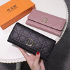 Sephoron Genuine Leather Long Hand Wallet Women's Large Capacity Wallet 2026 New Fashion D-shaped Soft Leather Small Handbag for Mobile Phone Black